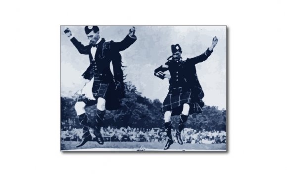 Scottish Sword Dance Postcard