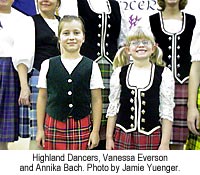 Heather Highland Dancers, Vanessa Everson and Annika Bach. Photo by Jamie Yuenger.