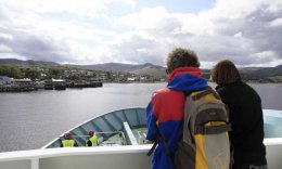 The ferry approaching Brodick regarding Isle of Arran