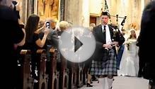 Wearing of The Green Bagpipes for Wedding Recessional