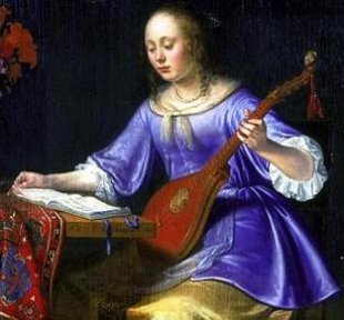 lady with cittern